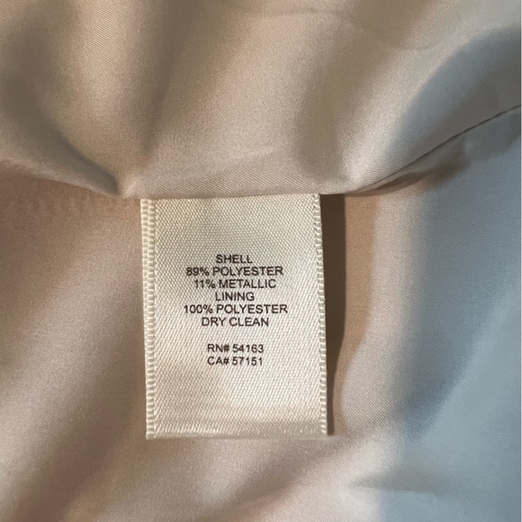 Eliza J hi lo gown size 6 champagne and gold  NWOT - Picture 8 of 12